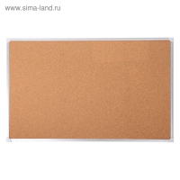 Доска пробковая 100х150 см, Calligrata СТАНДАРТ, в алюминиевой рамке