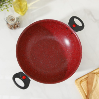 Казан, 4 л, d=28 см, стеклянная крышка, две съёмные ручки, цвет красный Казан, 4 л, d=28 см, стеклянная крышка, две съёмные ручки, цвет красный