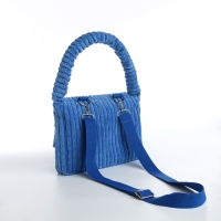 Сумка молодёжная на магните, цвет синий Сумка молодёжная на магните, цвет синий