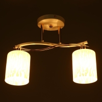 Люстра ГАЛЛОП "Ландри" 2x60Вт Е27 белый-золото