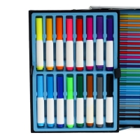 Набор для рисования, в чемоданчике, синий Набор для рисования, в чемоданчике, синий