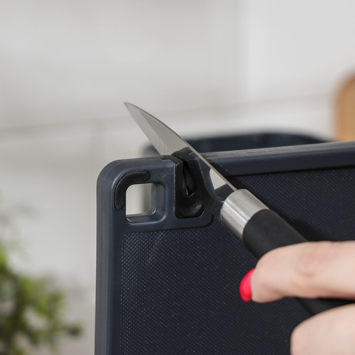 Подставки для ножей и столовых приборов Magistro &laquo;Металлик&raquo;, в комплекте с доской