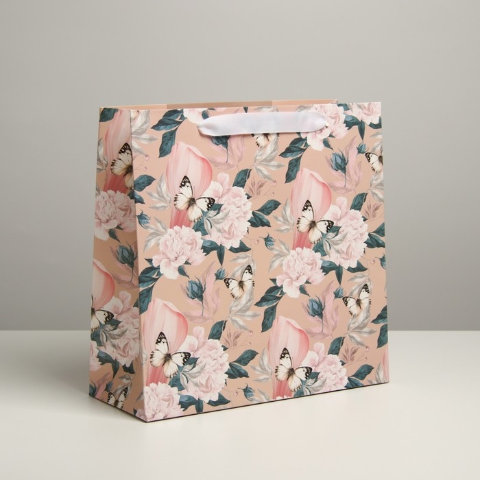 Пакет подарочный ламинированный квадратный, упаковка, &laquo;Adore&raquo;, 30 х 30 х 12 см