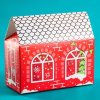 Подарочный набор новогодний &laquo;Волшебных моментов&raquo;: чай, печенье, конфеты