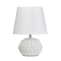 Лампа настольная "Фавия" 1х40Вт Е14 белый 20х20х28 см RISALUX