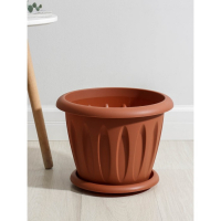 Горшок с поддоном «Фелиция», 10,4 л, цвет терракотовый Горшок с поддоном «Фелиция», 10,4 л, цвет терракотовый