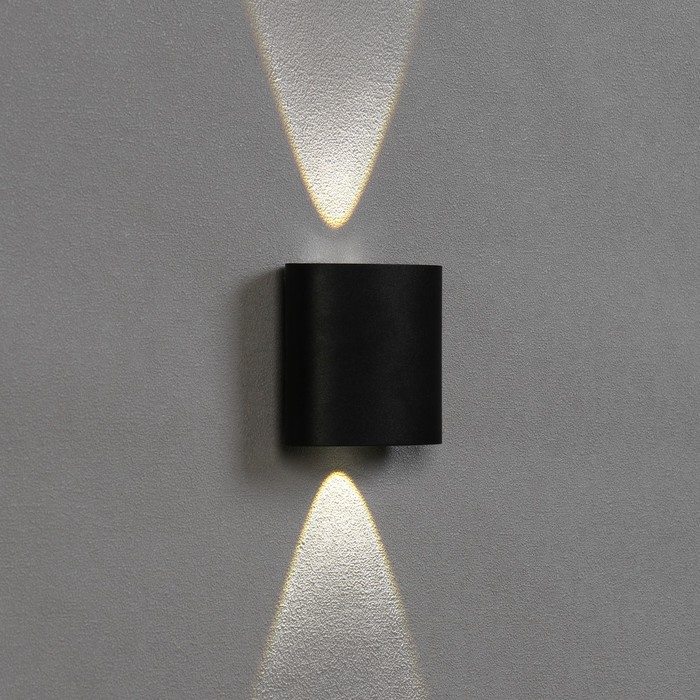 Светильник фасадный «Полусфера», FSD-074, 2 Вт, 4000К, 1 луч, IP65, 220 В, пластик, черный 1008420 Светильник фасадный «Полусфера», FSD-074, 2 Вт, 4000К, 1 луч, IP65, 220 В, пластик, черный 1008420