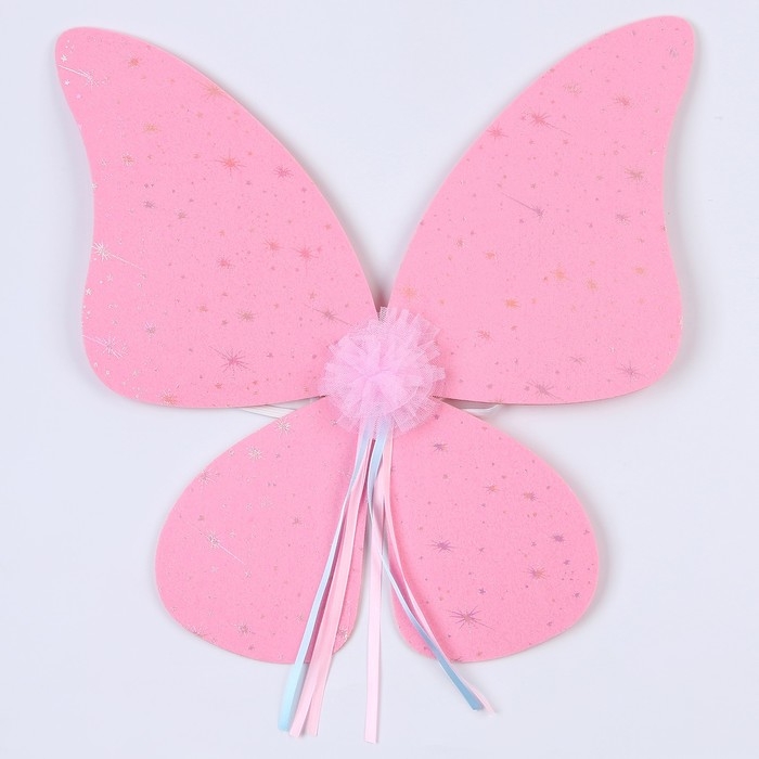 Карнавальный набор &laquo;Бабочка&raquo;, 2 предмета: юбка, крылья, для детей 5-7 лет, цвет розовый
