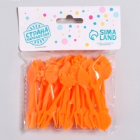 Шпажки &laquo;Осенние листья&raquo;, набор 50 шт., цвет оранжевый