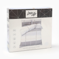 Постельное бельё LoveLife 2сп Linear comfort 175х215см, 200х225см, 50х70см-2шт, хлопок, сатин, 125г/м