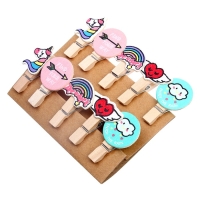 Прищепки декоративные с веревкой для подвеса &laquo;Вдохновение&raquo; набор 10 шт.