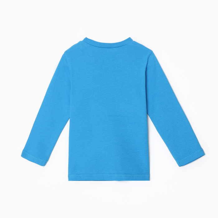 Лонгслив для мальчика, цвет тёмно-бирюзовый, рост 104 см