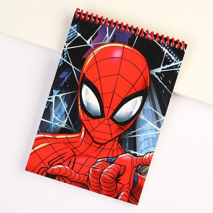 Блокнот А5, на гребне, 40 листов, Человек-паук Блокнот А5, на гребне, 40 листов, Человек-паук