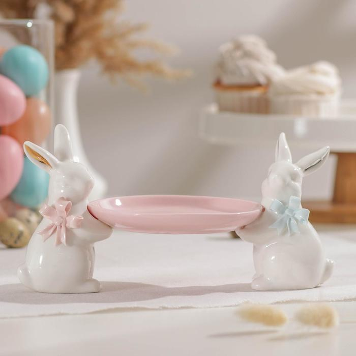 Блюдо для пирожных «Зайка», 22×11,5×11 см Блюдо для пирожных «Зайка», 22×11,5×11 см