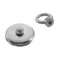 Магнит неодимовый Cartage с петлёй для авто, d 42 мм, сцепление 32 кг