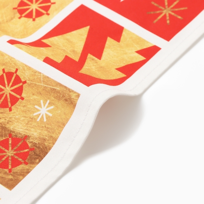 Новый год. Полотенце Этель Новый год. Полотенце Этель "Семейный праздник" 40х73 см, 100% хлопок, саржа 190 г/м2