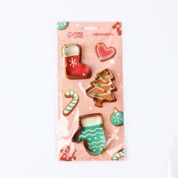 Новый год. Набор форм для печенья &laquo;Сладкого Нового года&raquo;, 3 шт