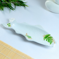 Блюдо "Сельдь" 39см, цвет белый МИКС Блюдо "Сельдь" 39см, цвет белый МИКС