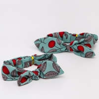 Повязка на голову для мамы и дочки &laquo;Набор для фотосессии: сердечки&raquo;, 2 шт., цв. голубой, M&B