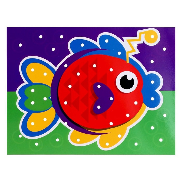 Мозаика круглая, 60 элементов с карточками, 6 цветов Мозаика круглая, 60 элементов с карточками, 6 цветов