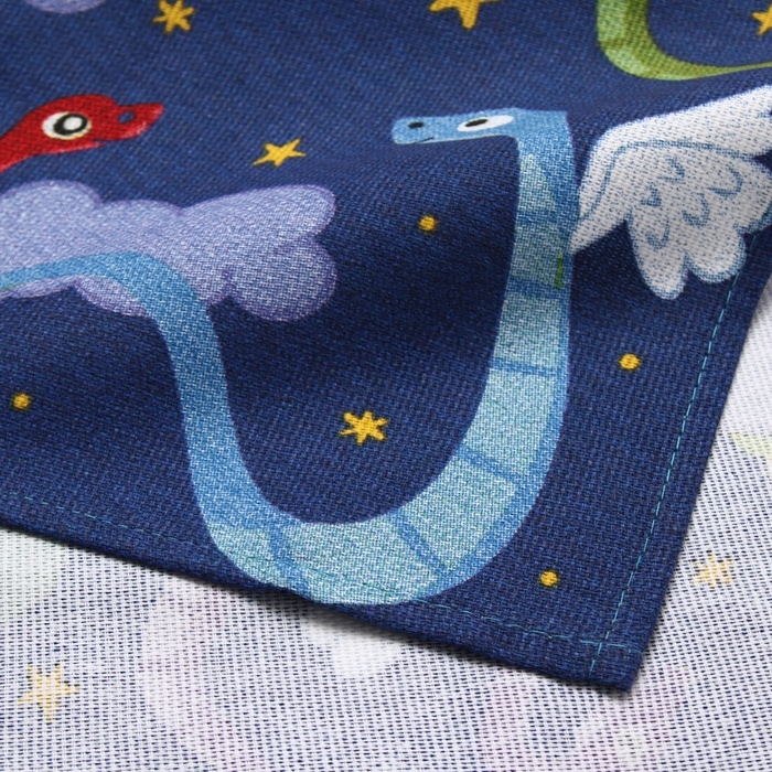 Новый год. Символ года. Змея. Набор полотенец Доляна "Пусть все мечты исполнятся" 28х46 см - 3шт, 100% хл, рогожка 164 г/м