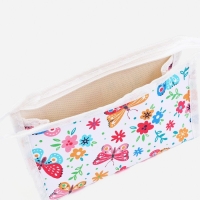 Косметичка на молнии, цвет белый/разноцветный Косметичка на молнии, цвет белый/разноцветный