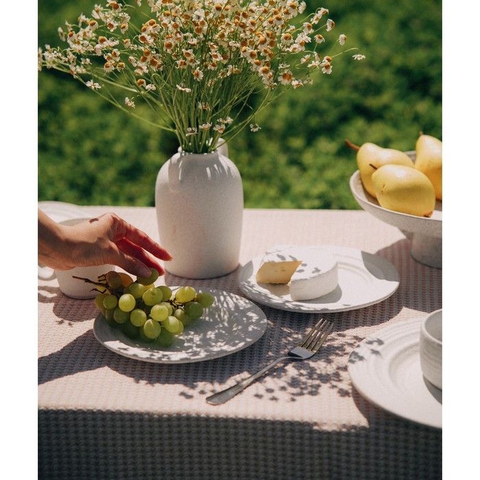 Набор тарелок керамических SL Home &laquo;Арена Бланка&raquo;, d=20 см, цвет белый