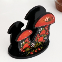 Салфетница &laquo;Гриб&raquo;, 7 х 11 см, хохлома