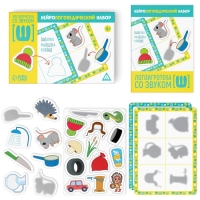 Нейрологопедический набор &laquo;Логоигротека со звуком [Ш]&raquo;, 36 фишек, 3 поля, 4+