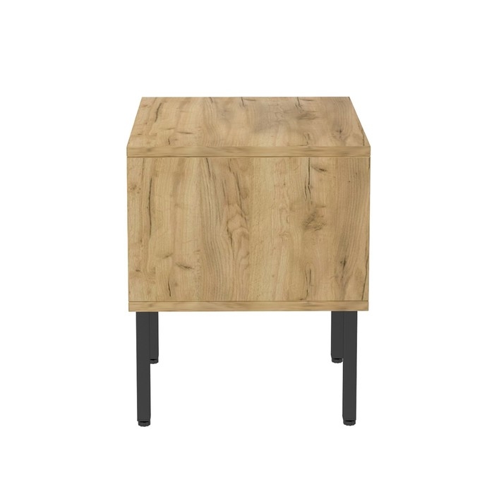 Тумба прикроватная Bergen, 40х35х45 см, дуб крафт золотой, чёрный Тумба прикроватная Bergen, 40х35х45 см, дуб крафт золотой, чёрный
