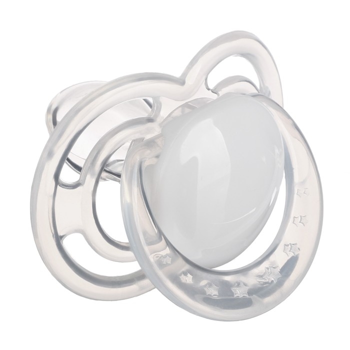 Соска - пустышка силиконовая ортодонтическая, от 12 мес., с колпачком, цвет белый Соска - пустышка силиконовая ортодонтическая, от 12 мес., с колпачком, цвет белый