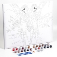 Картина по номерам на холсте с подрамником «Близняшки-танцовщицы», 40 х 50 см Картина по номерам на холсте с подрамником «Близняшки-танцовщицы», 40 х 50 см