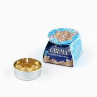 Свеча новогодняя чайная «Новый год: Новый путь», диам 4 см Свеча новогодняя чайная «Новый год: Новый путь», диам 4 см