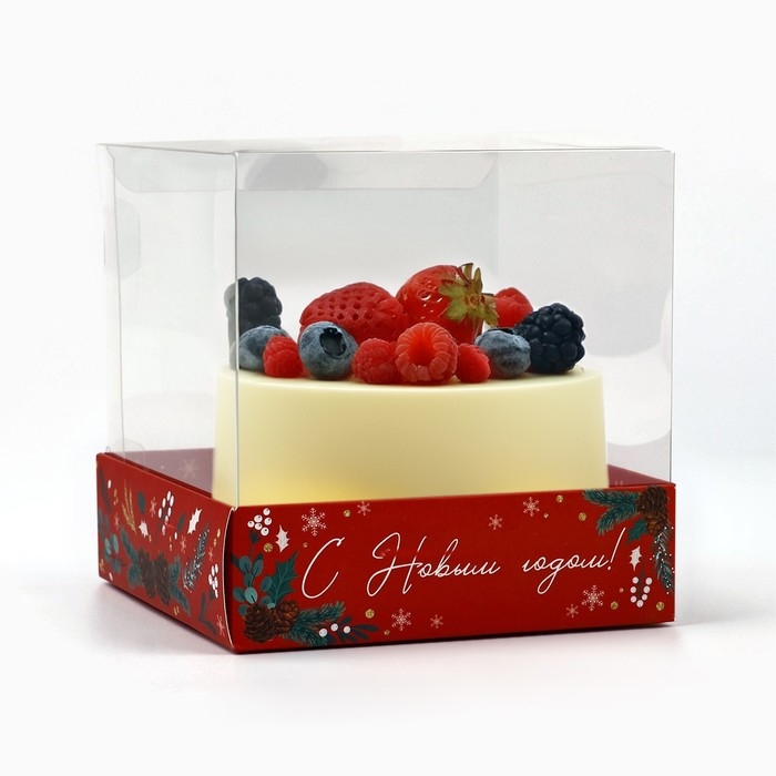 Коробка для кондитерских изделий «Новогодние мгновения», 10 х 10 х 10 см, Новый год Коробка для кондитерских изделий «Новогодние мгновения», 10 х 10 х 10 см, Новый год