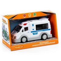 Автомобиль &laquo;Полиция&raquo; инерционный, со светом и звуком, МИКС