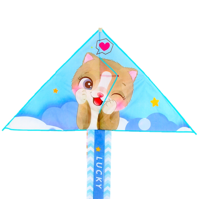 Воздушный змей &laquo;Котик&raquo;, цвета МИКС