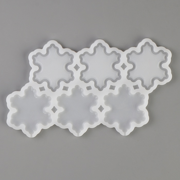 Молд силиконовый «Снежинки», универсальный 17,5 × 13 × 0,3 см Молд силиконовый «Снежинки», универсальный 17,5 × 13 × 0,3 см