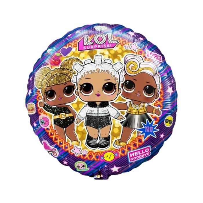 Шар фольгированный 18" &laquo;Круг&raquo; Лол