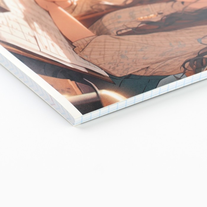 Тетрадь предметная А5, 48 л на скрепке &laquo;1 сентября: Аниме.Геометрия&raquo; ВД лак