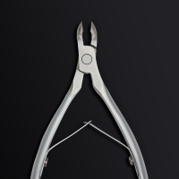 Кусачки маникюрные для кутикулы &laquo;Premium satin&raquo;, матовые, двойная пружина, 12 см, длина лезвия - 6 мм, цвет серебристый