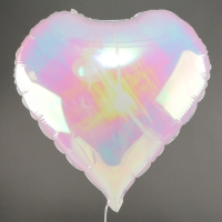 Шар фольгированный 18" «Сердце», цвет жемчужный Шар фольгированный 18" «Сердце», цвет жемчужный