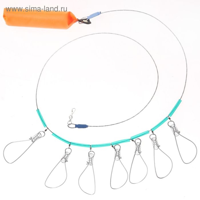 Кукан металлический с поплавком, 7 карабинов Кукан металлический с поплавком, 7 карабинов