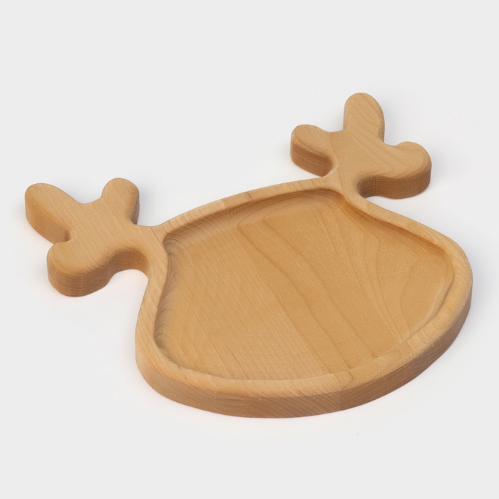 Подарочный набор посуды Adelica &laquo;Новогодний олень&raquo;, менажница ёлка 22&times;18 см, тарелка 22&times;20 см, берёза