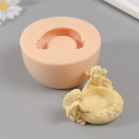 Молд силикон "Подсвечник Ангелочек" 5,5х9х7 см МИКС Молд силикон "Подсвечник Ангелочек" 5,5х9х7 см МИКС