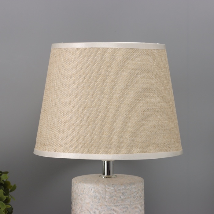 Лампа настольная "Волны" 1х40Вт Е14 серый/бежевый 20х20х34см