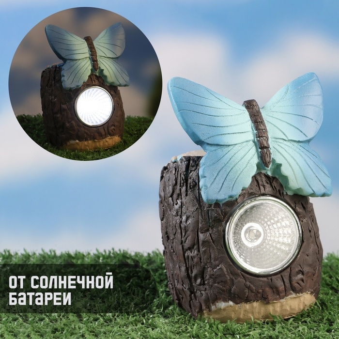 Садовый фонарь Садовый фонарь "Бабочка" микс, 8х6х12см