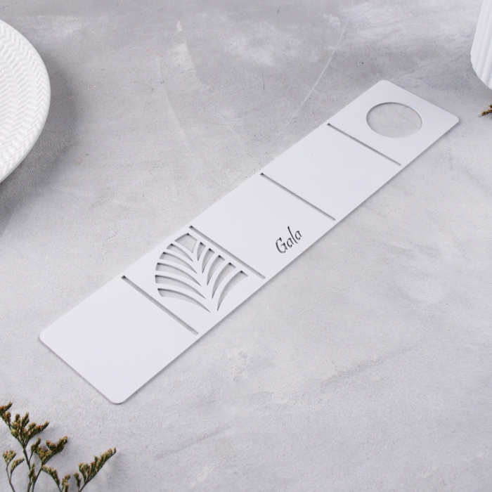 Подсвечник малый Подсвечник малый "Пальмовый лист" 7х7х7 см, белый