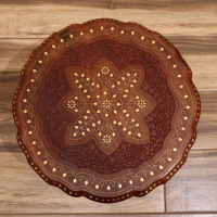 Стол резной "Медуза" дерево 44х44х38 см