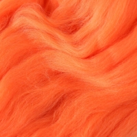 Шерсть для валяния 100% полутонкая шерсть 50 гр (035, оранж.) Шерсть для валяния 100% полутонкая шерсть 50 гр (035, оранж.)