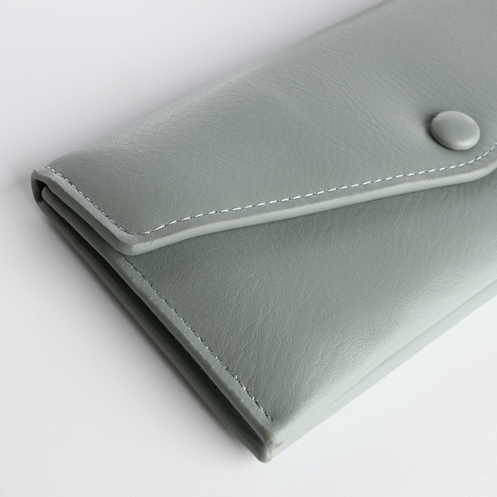 Кошелёк женский на кнопке, цвет зелёный Кошелёк женский на кнопке, цвет зелёный